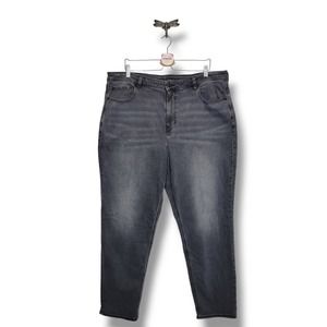 American Eagle AE Mom Jean In Washed Black 20 Long